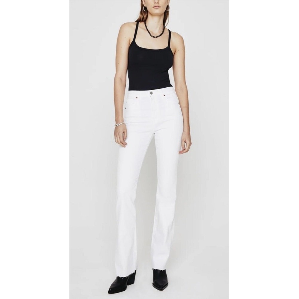 Adriano Goldschmied Sz 32 AG‎ Alexxis Boot White High Rise Vintage Fit Jeans